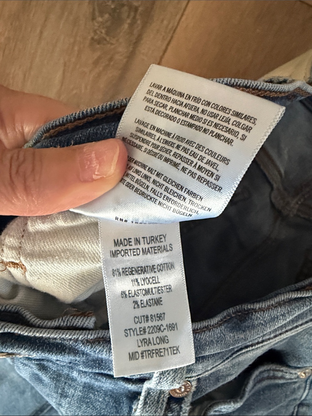 Citizens of Humanity Lyra Long High Rise Wide Leg Jeans- size 27 - Picture 5 of 10